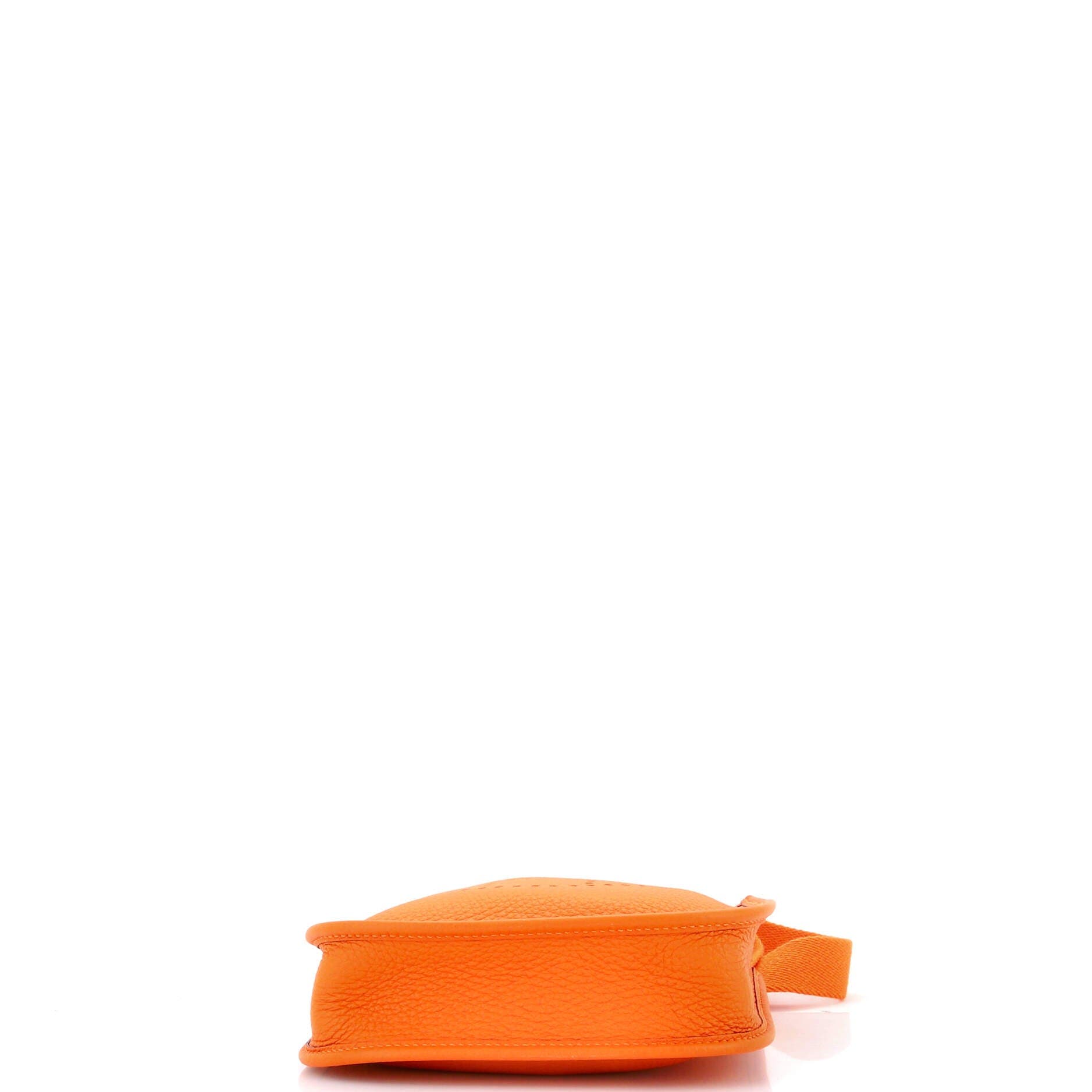 Pre-Owned Hermes Evelyne Bag Gen III Clemence TPM, Alternate, color, Orange Minium