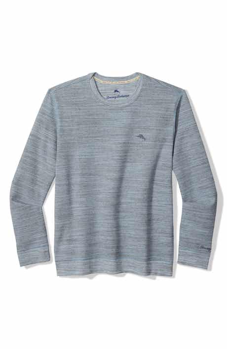 Sandstone Slub Cotton Blend Crewneck Sweatshirt
