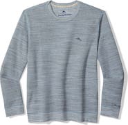 Tommy Bahama Sandstone Slub Cotton Blend Crewneck Sweatshirt
