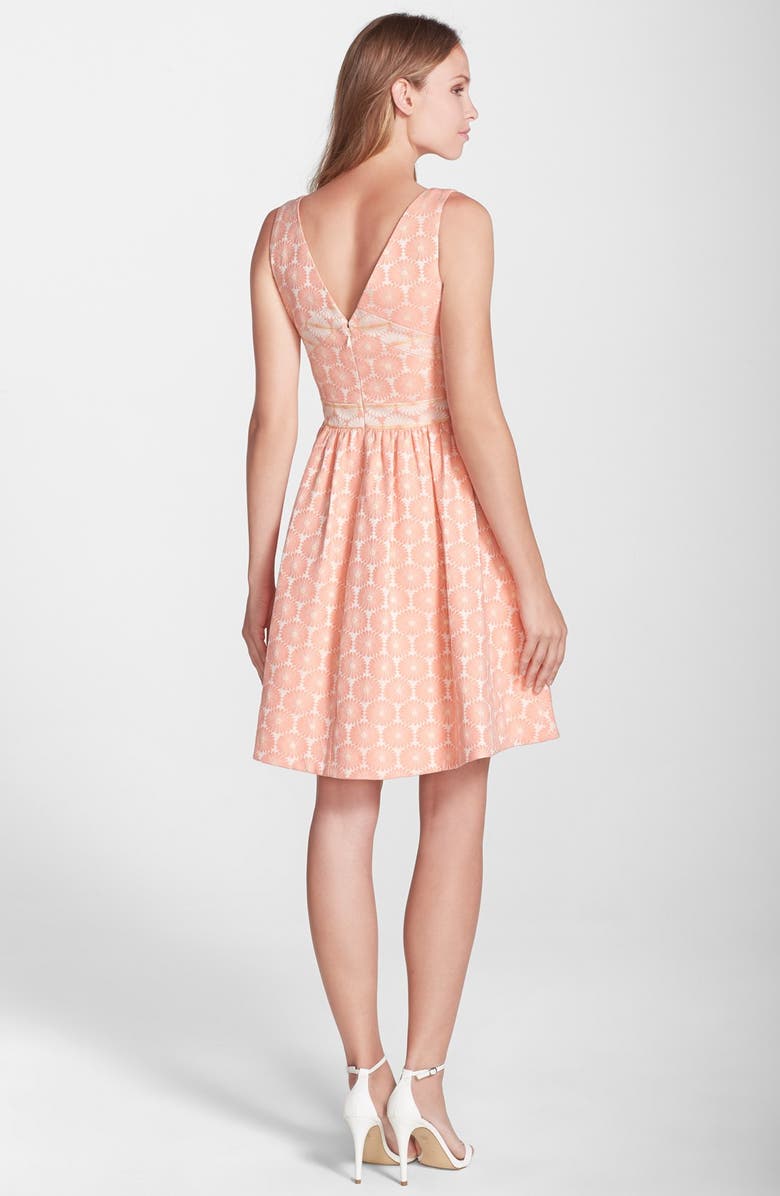 ERIN erin fetherston 'Edie' Floral Jacquard Fit & Flare Dress, Alternate, color,