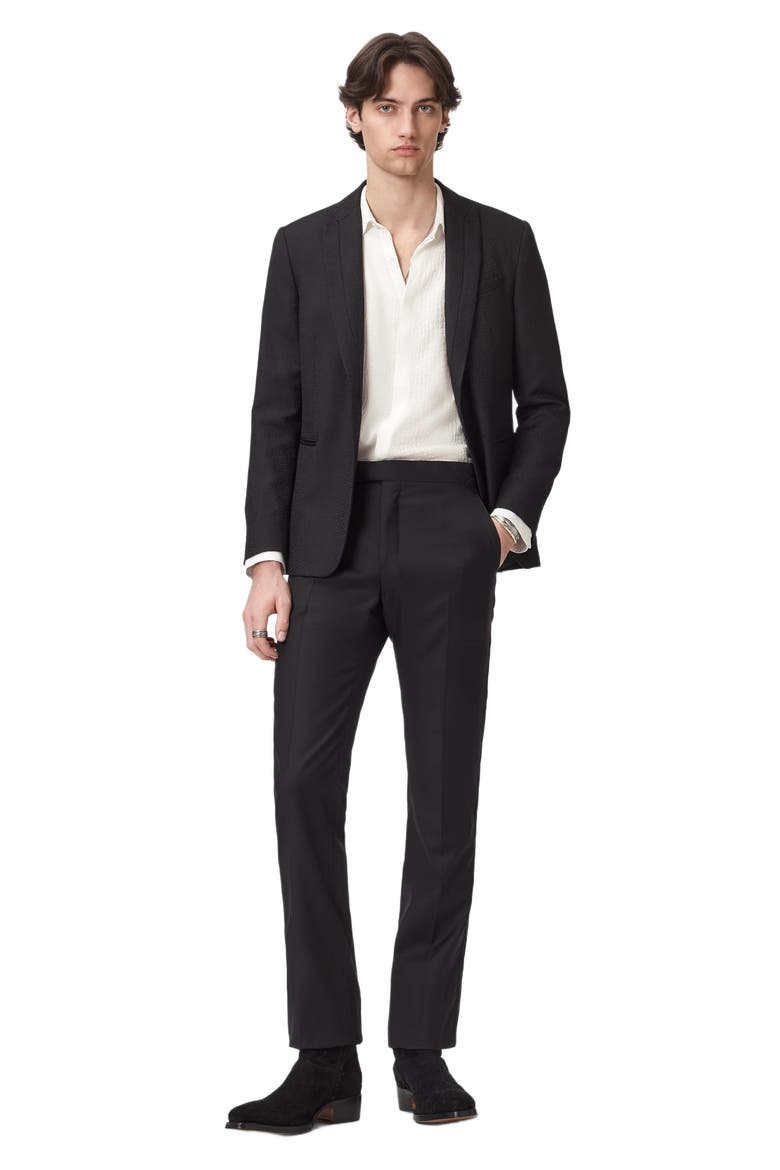 Vito Silk Jacquard Button-Up Shirt, Alternate, color, WHITE