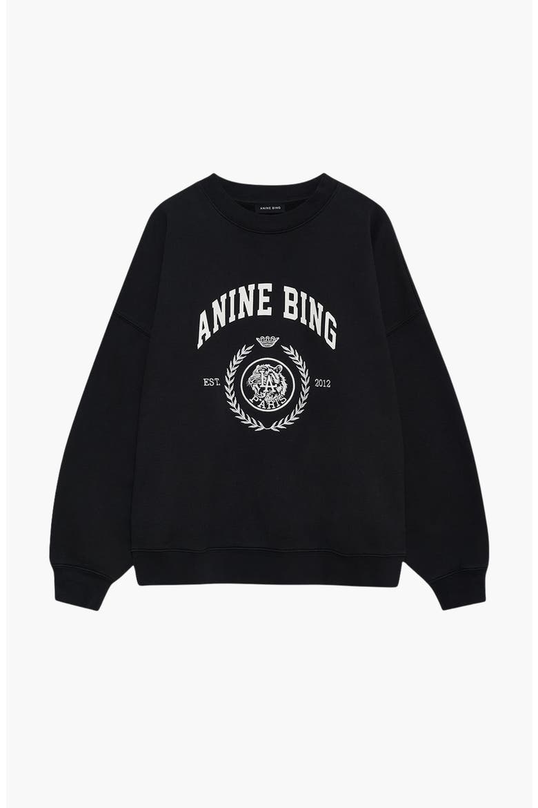 Miles Collegiate Sweatshirt, Alternate, color, Vintage Black
