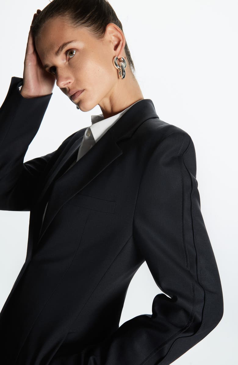 COS Stretch Wool Blazer, Alternate, color, 