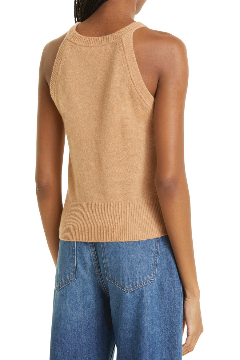 Myrick Cashmere Sweater Tank, Alternate, color, CAMEL