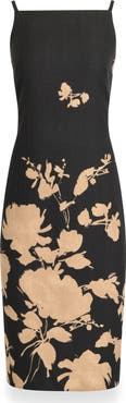 Donna Karan New York Floral Print Sheath Dress