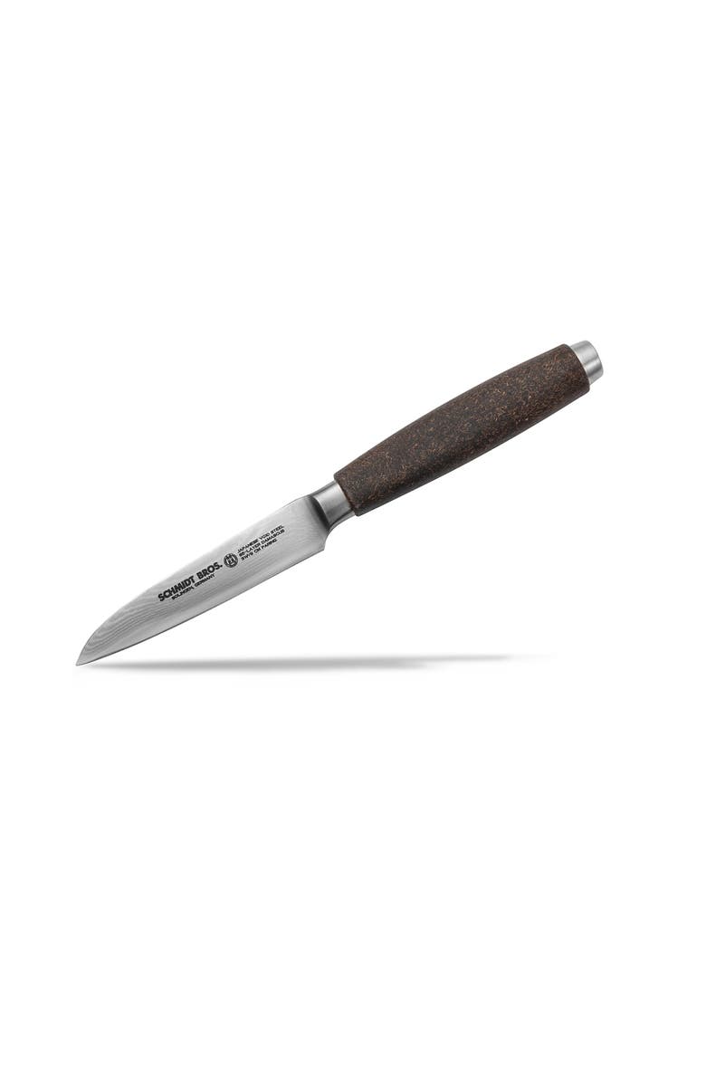 Schmidt Brothers Cutlery Artisan 3.5" Paring Knife, Main, color, Brown