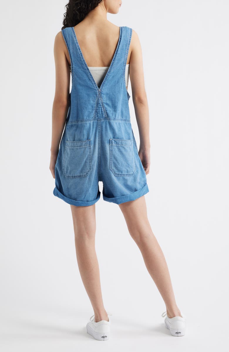 Free People Jude Cotton Shortalls, Alternate, color, Light Indigo