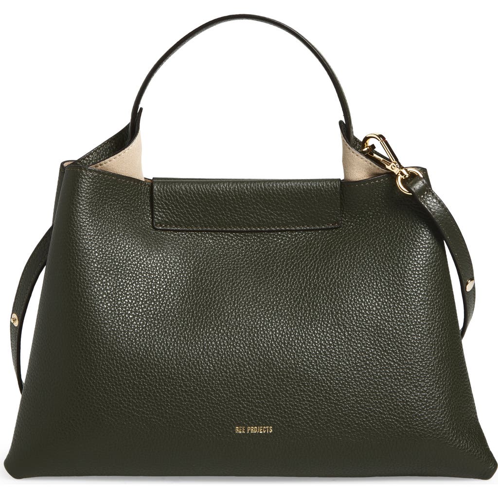 Ree Projects Elieze Medium Leather Handbag In Green