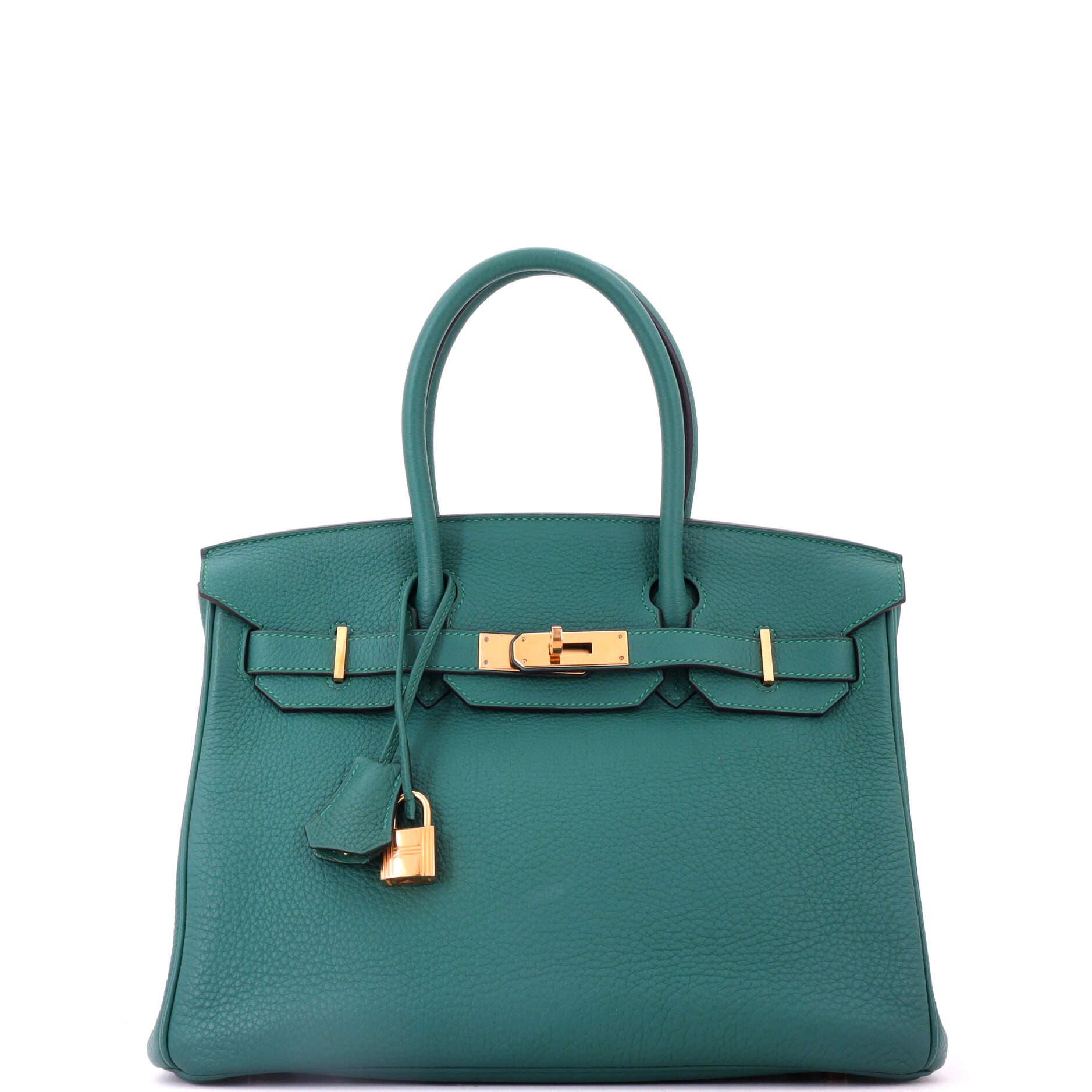 Birkin Handbag Green Togo with Gold Hardware 30, Main, color, Green