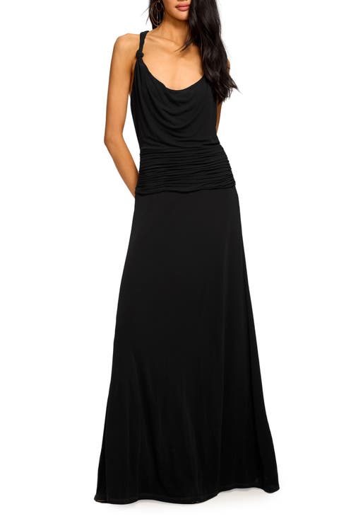 Mariah Shirred Racerback Gown