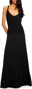 Ramy Brook Mariah Shirred Racerback Gown