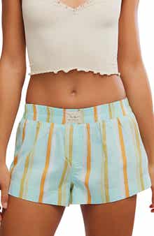 Free People Day To Day Mini Boxer Pajama Shorts