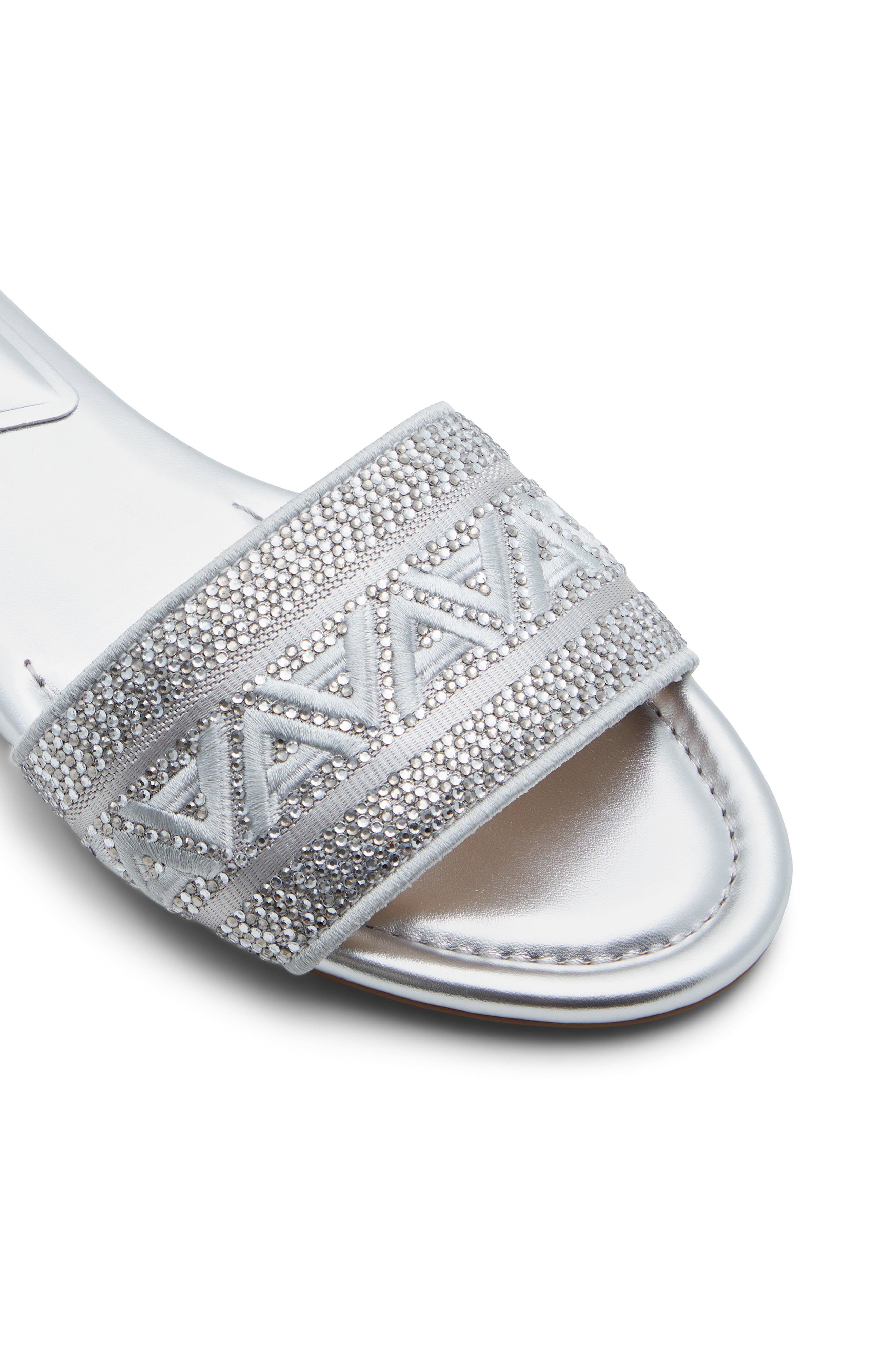 ALDO Ghalia Rhinestone Slide Sandal, Alternate, color, 