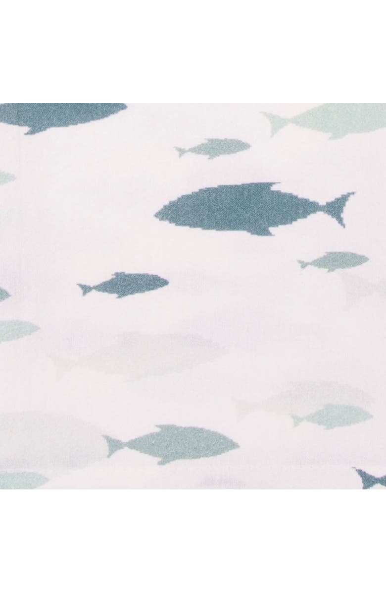 C&F Home School of Fish Kitchen and Bathroom Graphic Print Hand Towel, Alternate, color, Blue