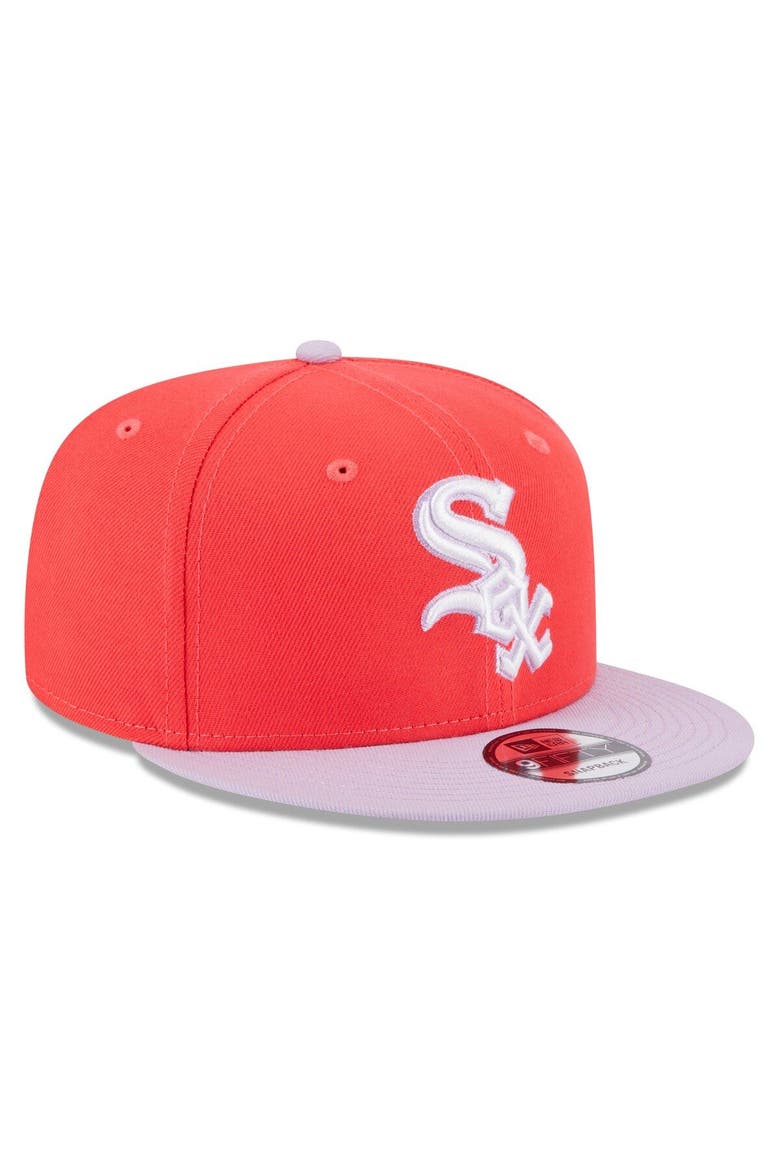 Men's New Era Red/Purple Chicago White Sox Spring Basic Two-Tone 9FIFTY Snapback Hat, Alternate, color, Red