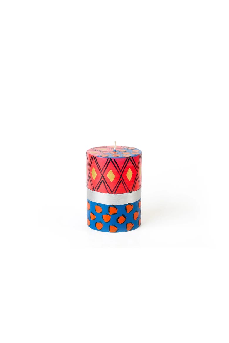 Wild Animal Painted Candles - Set of 6, Alternate, color, Votive - 2"