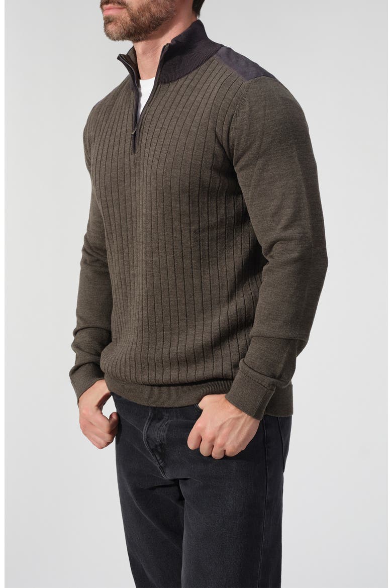 GARNET Cortona Ribbed Half-Zip Sweater (Men) | Nordstromrack
