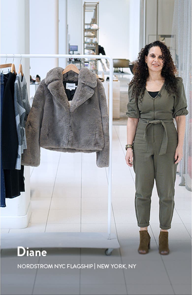 Miller Crop Recycled Polyester Pluche<sup>™</sup> Faux Fur Coat, sales video thumbnail