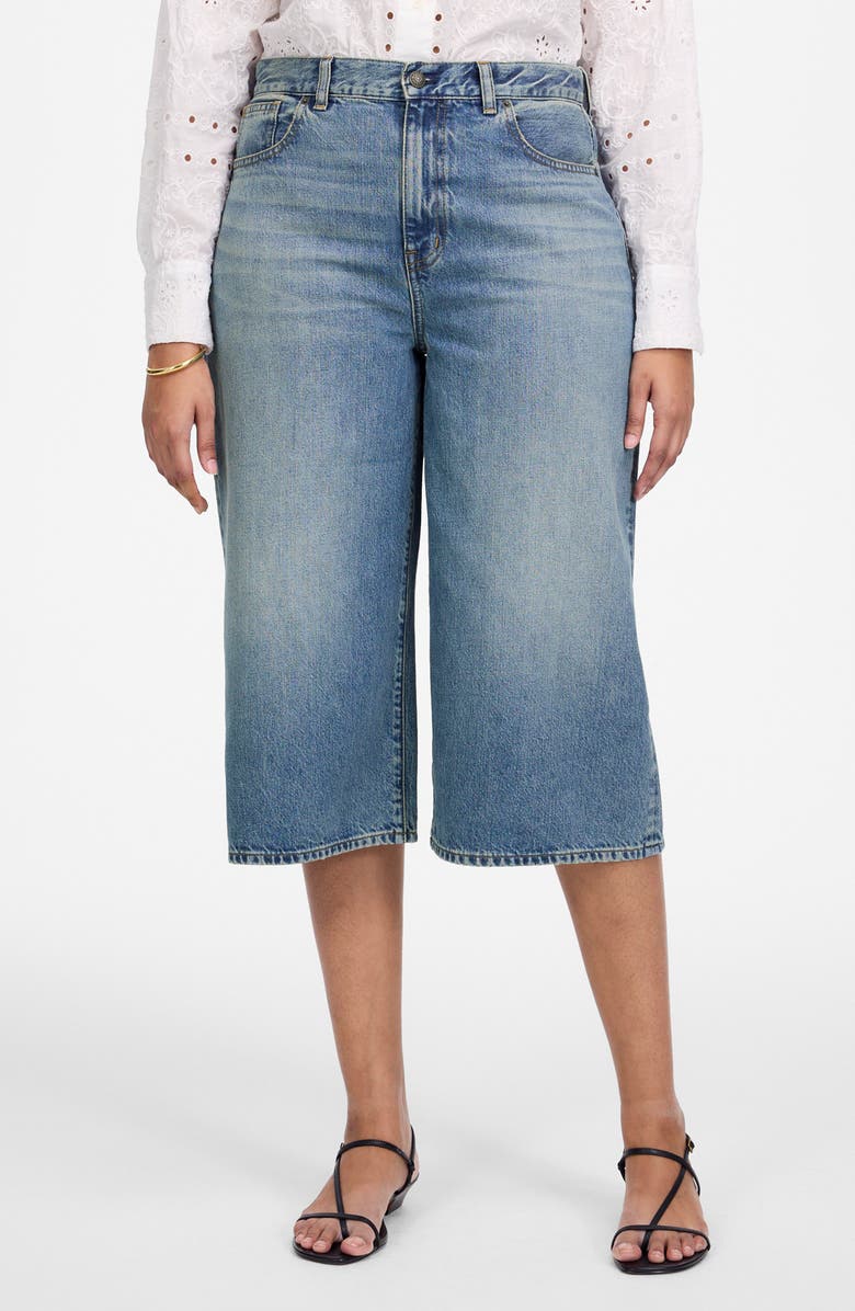 Madewell Denim Culottes, Main, color,
