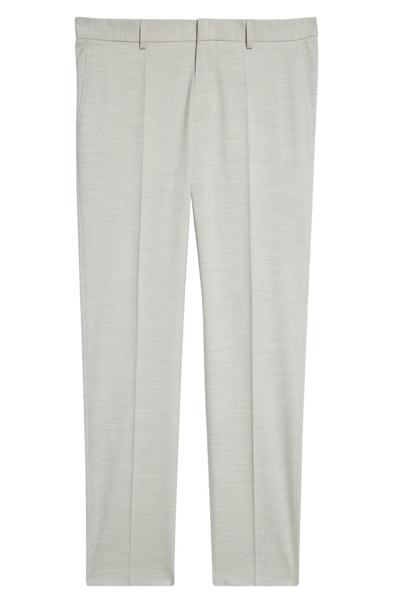 BOSS Genius Slim Fit Dress Pants, Main, color, Silver