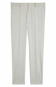 BOSS Genius Slim Fit Flat Front Stretch Dress Pants