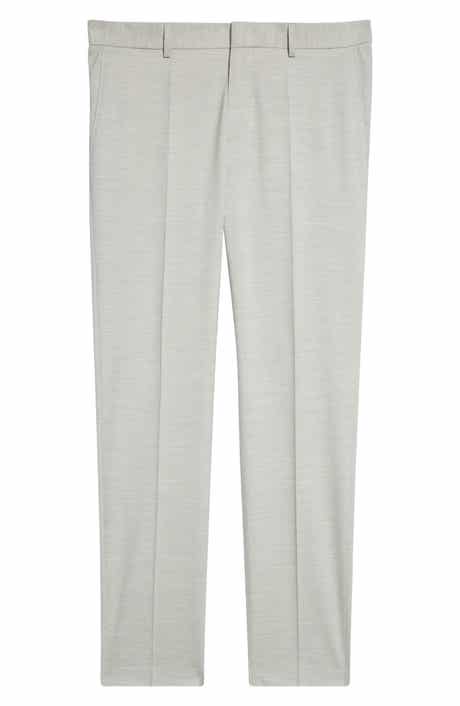 BOSS Genius Slim Fit Flat Front Stretch Dress Pants