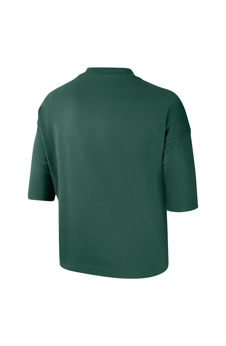 Nike Women's Nike Hunter Green WNBA Logowoman Team 13 Cropped Boxy T-Shirt, Alternate, color, 