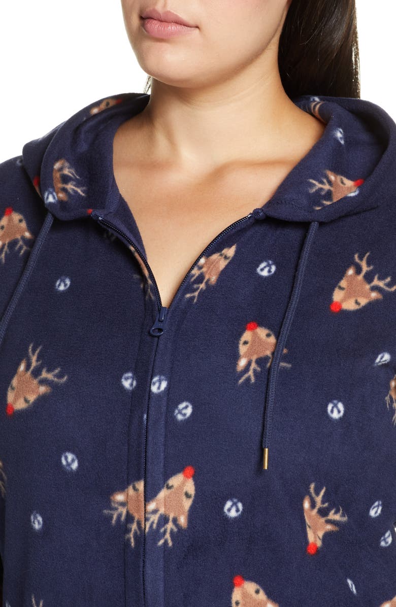 Nordstrom Microfleece Sleep Romper, Alternate, color, 