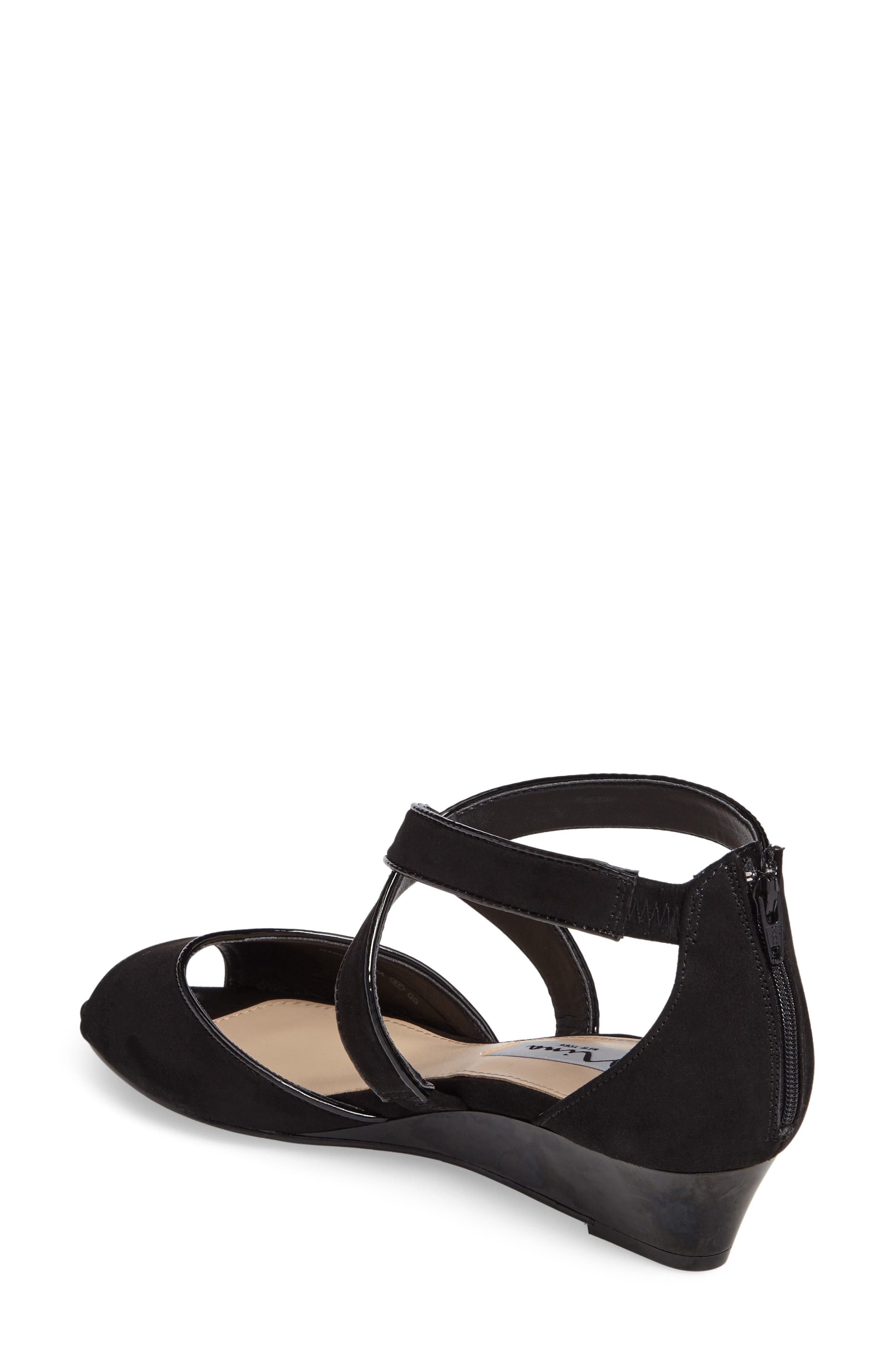 Rhonda Sandal, Alternate, color, BLACK SUEDE