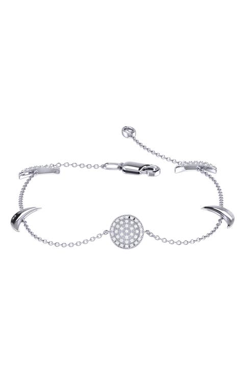 Moonlit Diamond Station Bracelet
