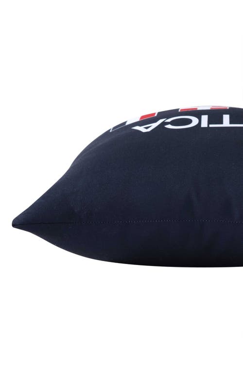 Nautica Flag Printed Decorative Pillow In Blue