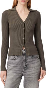 AllSaints Cruz Ribbed Cardigan