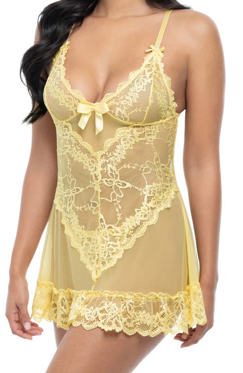 OH LA LA CHERI OH LA LA CHERI VALENTINE SOFT CUP BABYDOLL CHEMISE & G-STRING THONG 
