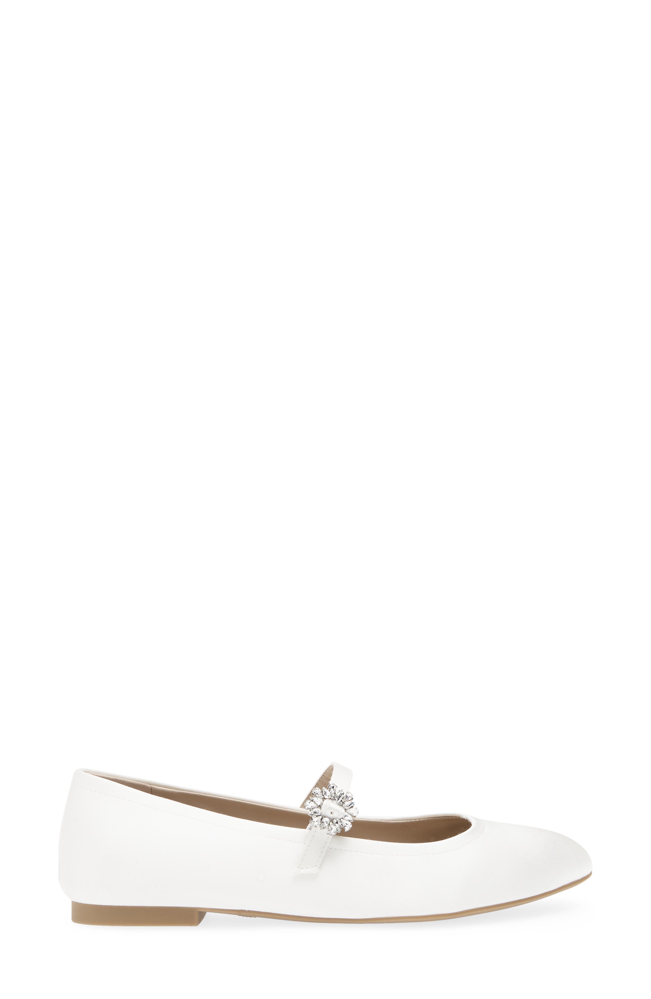 Stuart Weitzman Aura Mary Jane Flat, Alternate, color, White.