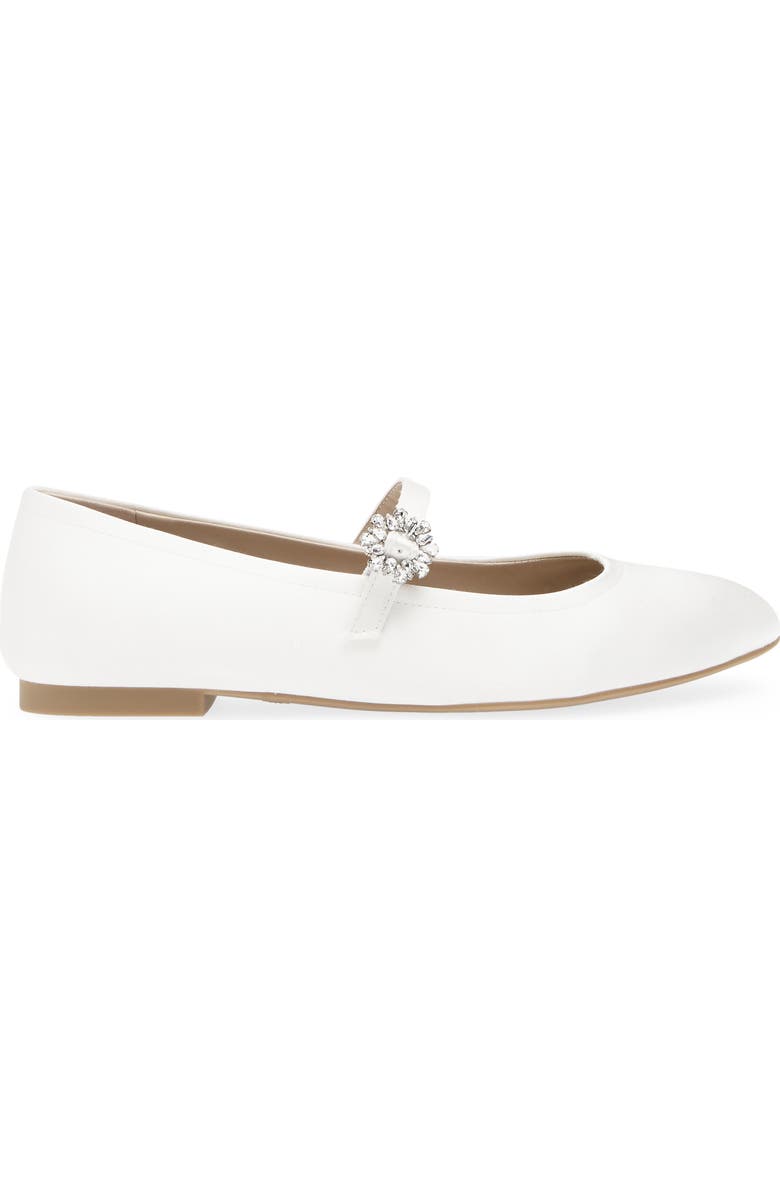 Stuart Weitzman Aura Mary Jane Flat, Alternate, color, White.