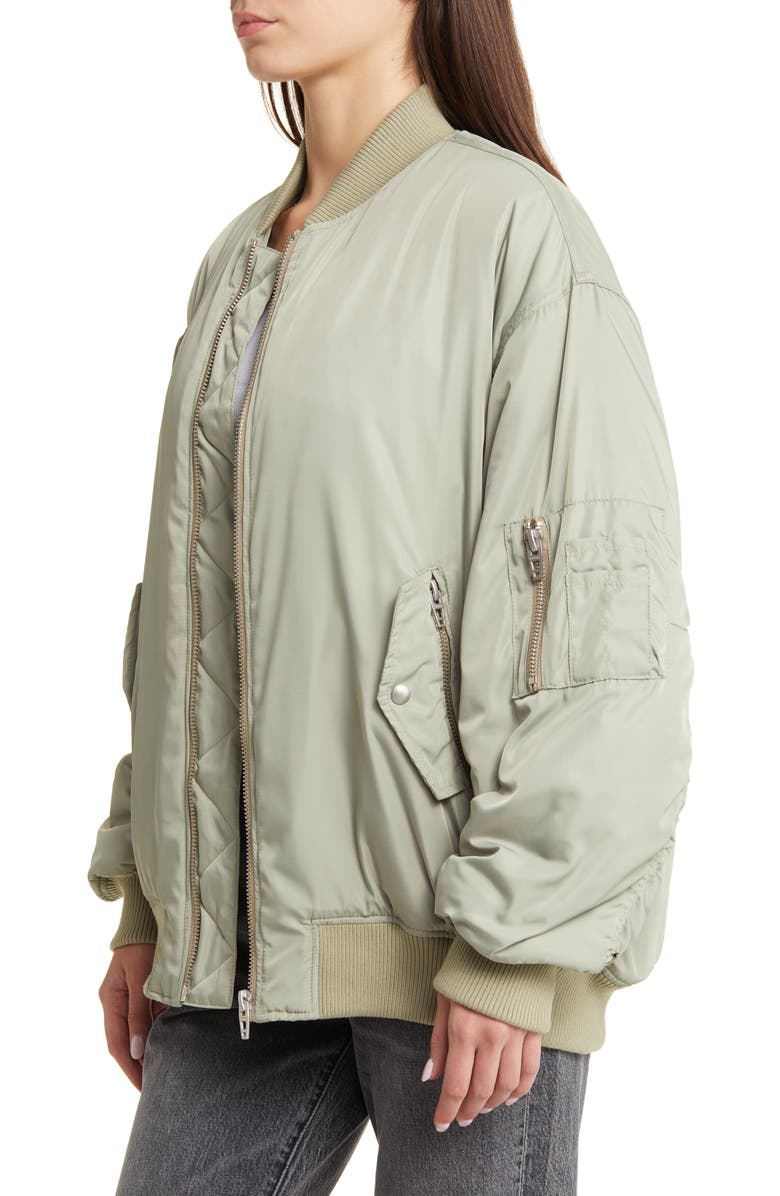 BLANKNYC Oversize Bomber Jacket, Alternate, color, 