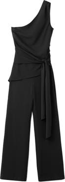 MANGO Sleeveless Asymmetric Jumpsuit
