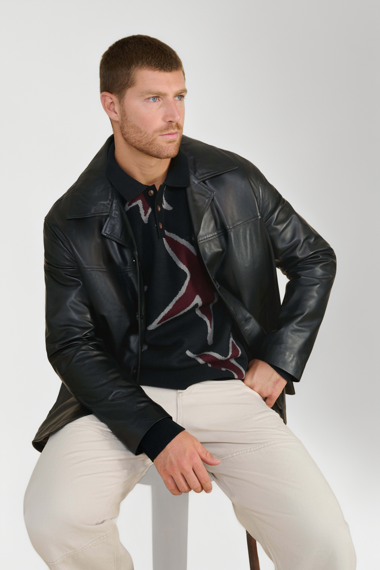 Axel Relaxed Blazer, Alternate, color, Black