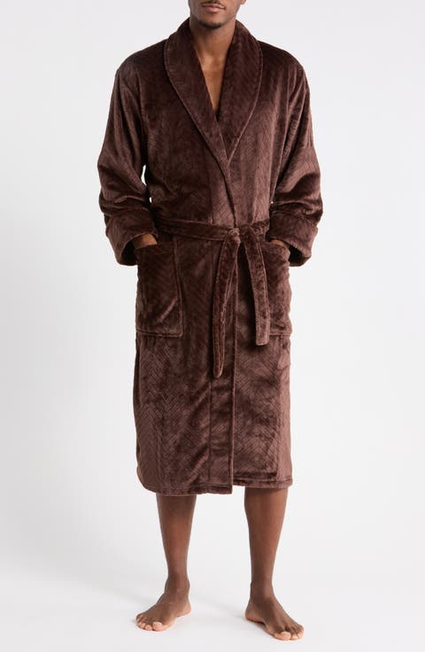 Plush Chevron Robe