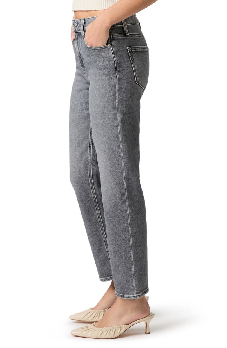 PAIGE Mason Mid Rise Ankle Straight Leg Jeans, Alternate, color, Smokey Grey
