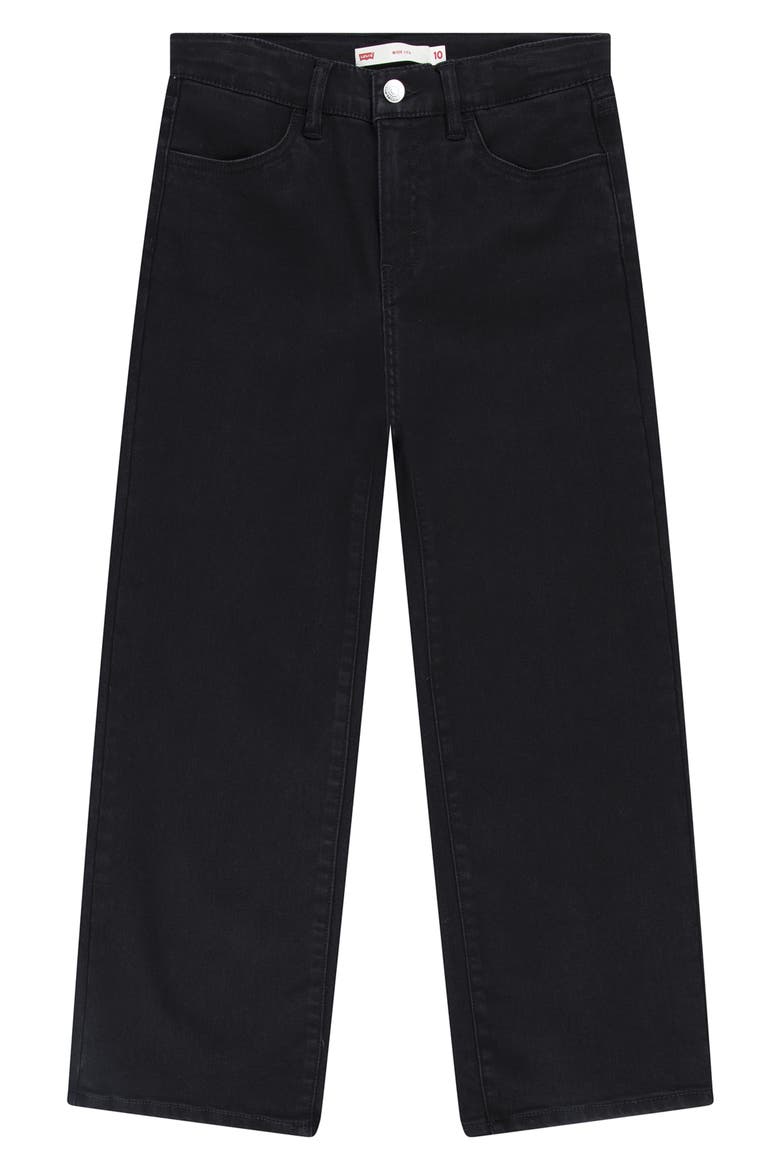 Kids' Wide Leg Jeans, Main, color, BLACK