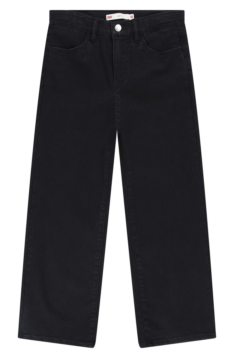 Levi's<sup>®</sup> Kids' Wide Leg Jeans, Main, color, Black