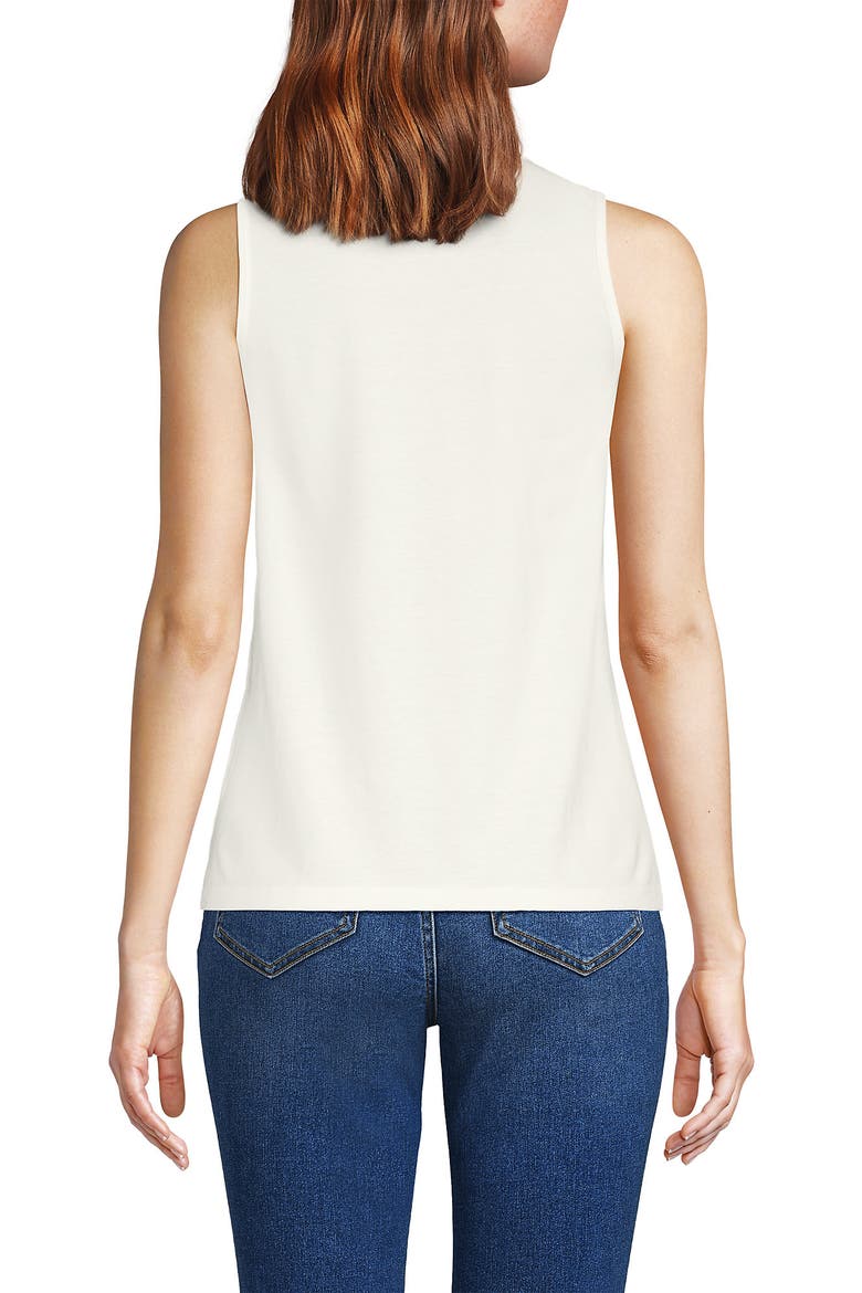 Supima Keyhole Tank, Alternate, color, Ivory
