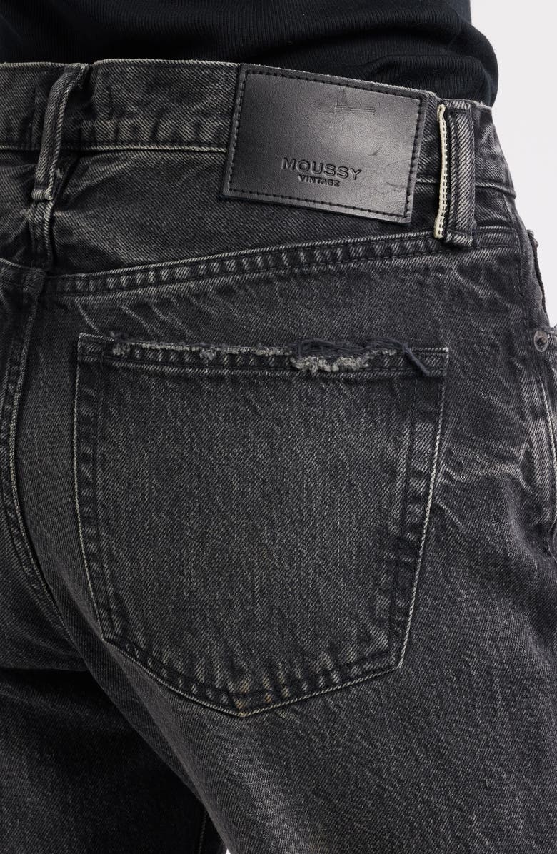 MOUSSY VINTAGE Haverhill Straight Leg Jeans, Alternate, color, Black