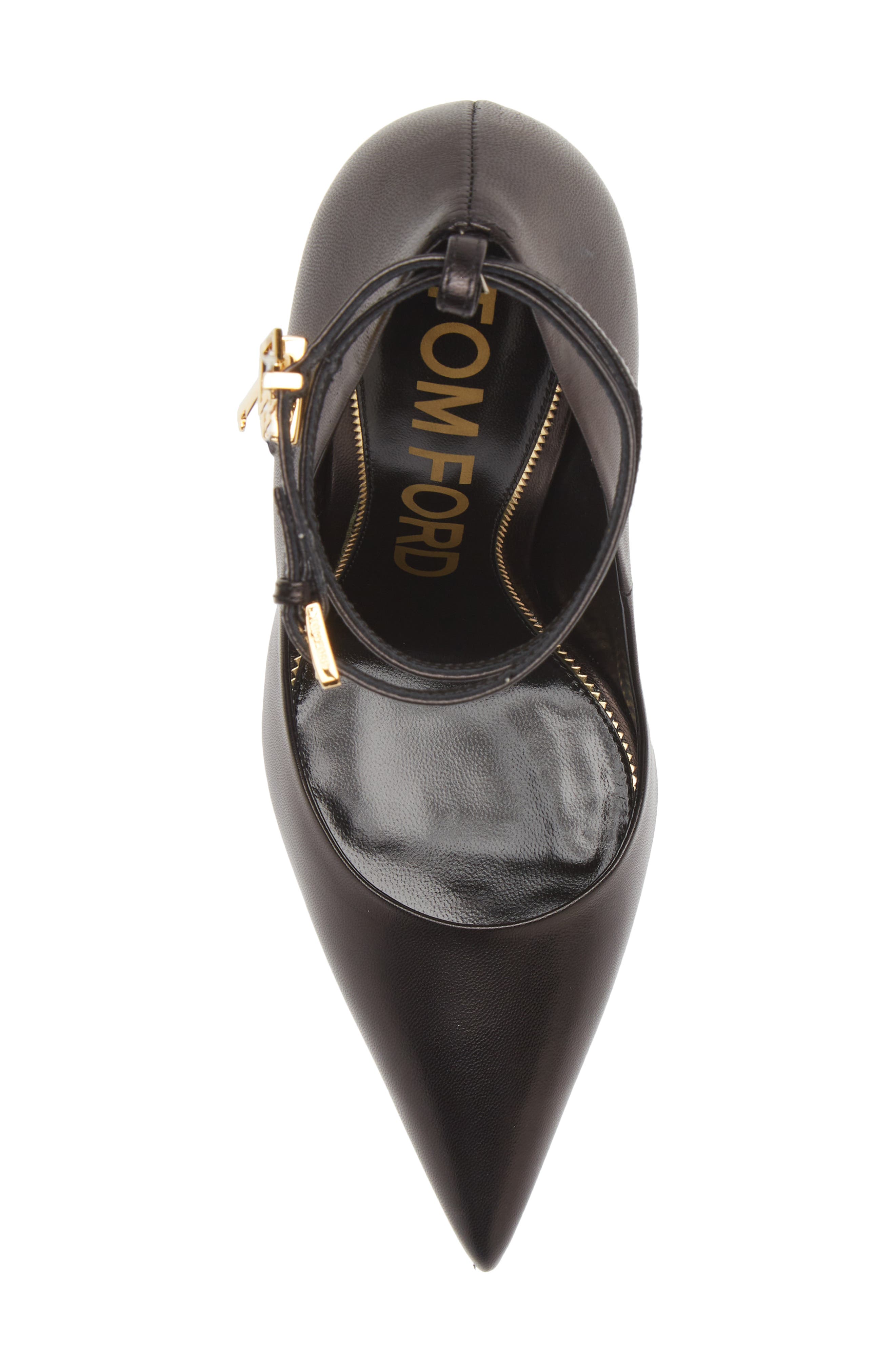 TOM FORD Padlock Pointed Toe Pump, Alternate, color, 