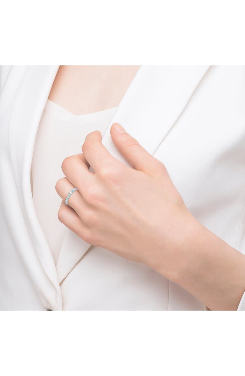 ALLUREZ Eternity Stackable Ring Band 14K, Alternate, color, Snow