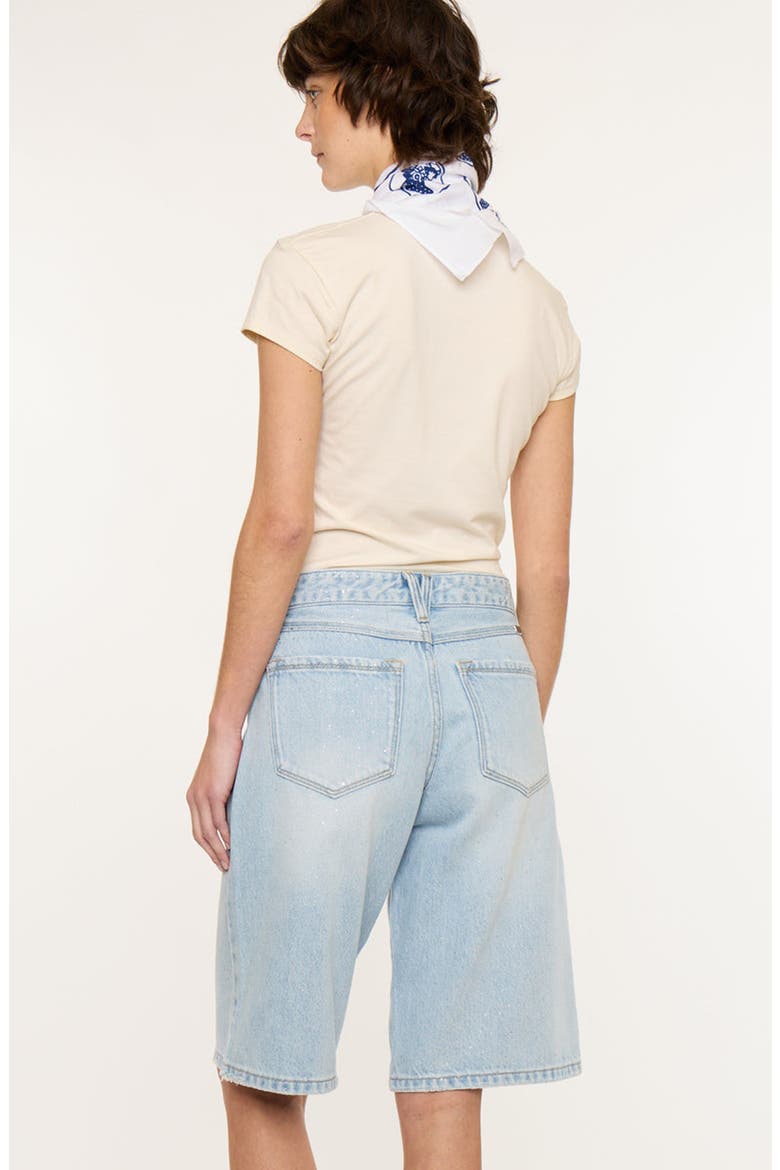 Darla Drape Low Slung Baggy Denim Jort, Alternate, color, Medium Light