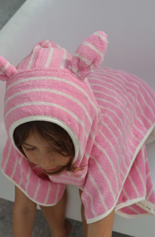 Sunnylife Kids' Character Hooded Towel In Pink
