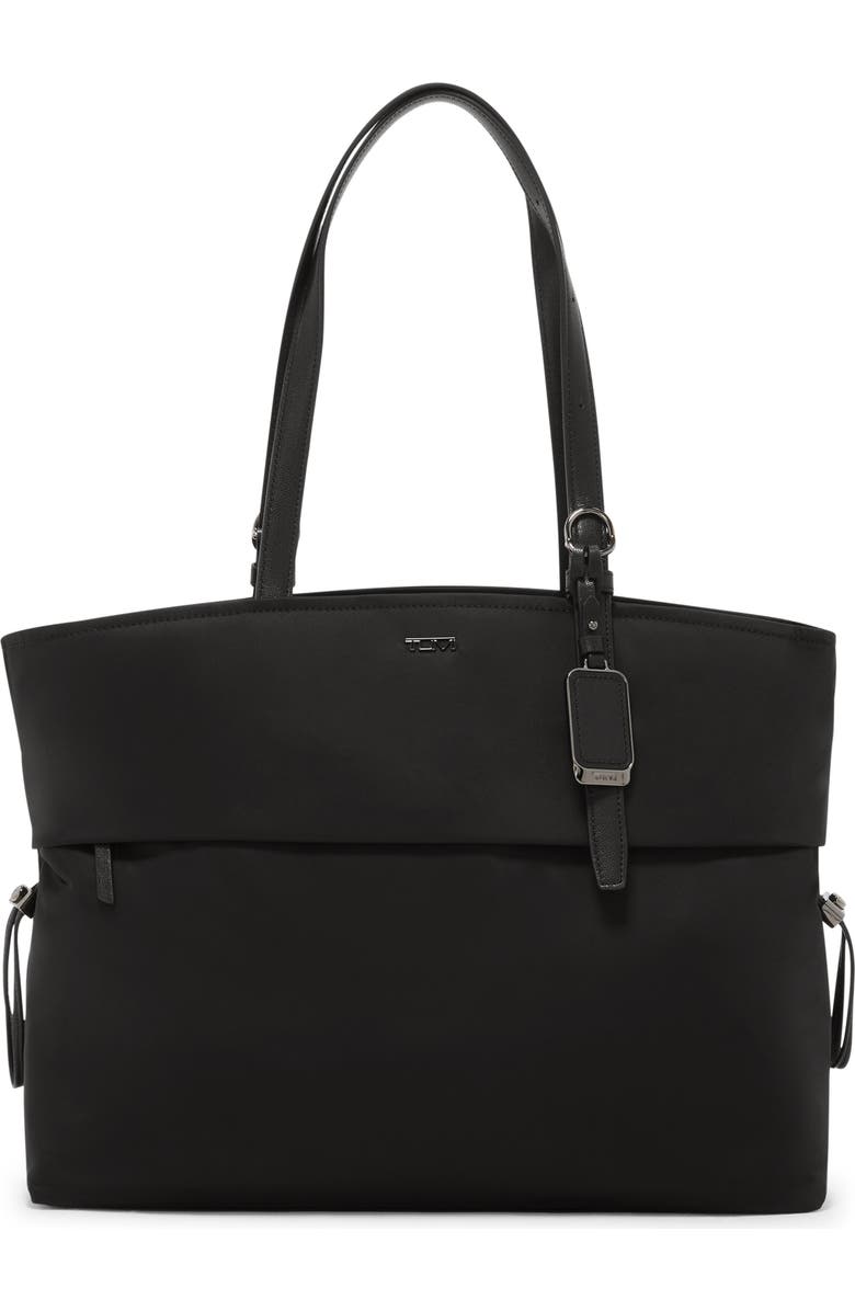 TUMI Voyageur Cam Large Tote Bag, Main, color, Black/ Gunmetal