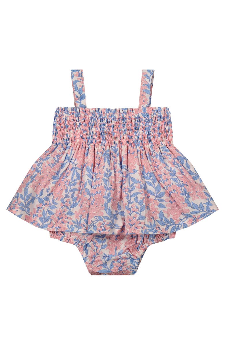 Busy Bees Hazel Romper Pink Azalea, Main, color, 